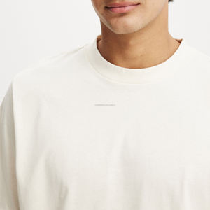 Camiseta Corta para Hombre al por Mayor con Logotipo Personalizado, Nueva, de Alta Calidad, Color Blanco Sólido - Product Image 5