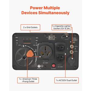 Generador de Gasolina Silencioso de 4200W Pico con Arranque Eléctrico, Listo para RV, Salida de 8.3A, Larga Duración, Energía Estable, Sensor de CO - Product Image 5