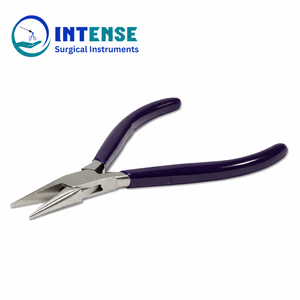 Pince à bec rond professionnelle pour la fabrication de bijoux, en acier inoxydable de précision, outil de cintrage de fil, poignée personnalisée, vente en gros - Product Image 1