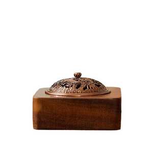 Arabian Style Custom Logo Wooden Wood Pattern Bakhoor Religious Aromatic Fragrance Durable Wood Incense <b>Burner</b> Stick Holder - Product Image 4