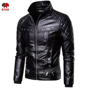 Chaqueta de Cuero con Cierre de Cremallera y Diseño Personalizado Ryan Pro Gear, Tejido Cómodo, con Logotipo Personalizado, Diseño ODM OEM - Product Image 3