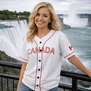 Maillot de baseball personnalisé Canada - Chemises de sport personnalisées pour les fans avec nom et numéro, cadeaux uniformes de softball pour hommes et femmes - Product Image 4