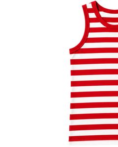 Red <b>White</b> Striped <b>Men</b> Cotton Tank Top Sleeveless <b>Vest</b> Casual Summer Gym Fitness Shirt Breathable Loose Fit Streetwear Tank Top - Product Image 3