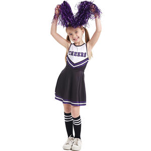 Uniformes de danse de cheerleading pour filles, imprimés par transfert thermique, avec crop top et short longs, service OEM en gros - Product Image 6