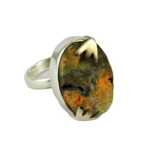 Anillos de Plata de Ley con Piedras Preciosas Estilo Bohemio Cristiano con Bisutería Unisex para Boda y Compromiso - Product Image 1