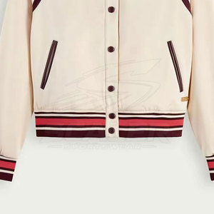 Chaqueta Varsity de Invierno para Hombre, Estilo Universitario, a la Moda, con Parches Bordados en la Parte Delantera, Transpirable, Resistente al Viento, con Forro Interior Suave - Product Image 4