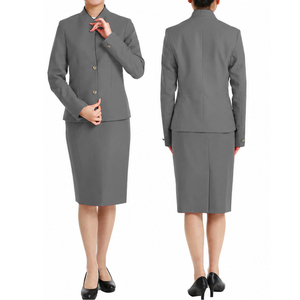 Fabrication OEM pour femmes, ensemble de tenue d'hôtesse de l'air, logo et taille personnalisés, haute qualité, prix bas - Product Image 5