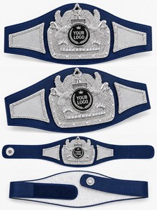 Custom Die Cast Championship Belt Personalized Boxing Karate Judo Leather Award with Logo Durable PU Lining - Product Image 2