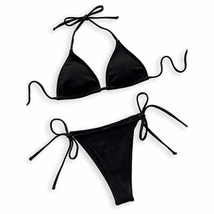 Conjunto de Bikini de Dos Piezas de Corte Alto para Mujer, Más Vendido al por Mayor, con Logotipo Frontal, Último Diseño, Sostenible, de Secado Rápido y Transpirable - Product Image 6