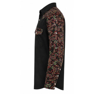 Camisas y Mangas de Soldadura de Alta Calidad 100% Algodón con Patrón Paisley, Fusión sin Costuras, Servicio OEM - Venta al por Mayor - Product Image 4