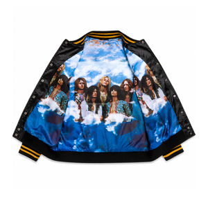 Veste universelle personnalisée en satin de polyester 100 %, imperméable, réversible, grande taille, tricotée, patchwork, style universitaire, broderie surdimensionnée - Product Image 5