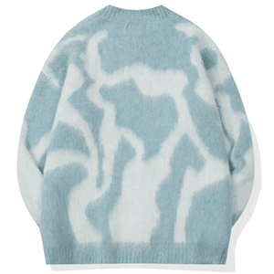 Suéteres de Punto para Hombre, Cuello Redondo, Manga Larga, Tejido Cálido y Suave, Jacquard de Lana, Suéteres Casuales para Hombre - Product Image 2