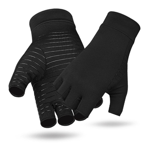 Gants de musculation en cuir à demi-doigts antidérapants avec lacets et logo personnalisé, unisexes, prix raisonnable - Product Image 5