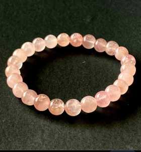 Natural Rose Quartz <b>Crystal</b> <b>Bracelet</b> Rose Quartz Healing <b>Crystal</b> Bead <b>Bracelet</b> Handmade Rose Quartz Gemstone <b>Bracelet</b> Natural Cr - Product Image 1