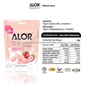 ALOR Fresa Liofilizado Yogurt Bites Probióticos Dulce Sabor Paquete al Vacío Niños Salud Snacks Muestras Gratis - Product Image 3