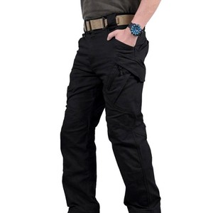 Pantalon cargo décontracté pour homme, taille élastique, coupe droite, multi-poches, long, imperméable et respirant – Meilleure vente, fourniture OEM - Product Image 5