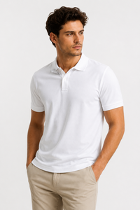 Luxury Bamboo Cotton Men's Polo 220 GSM Eco-Friendly Bamboo Knitted Polo Wholesale Premium Quality Bamboo Polo Shirts Export - Product Image 5