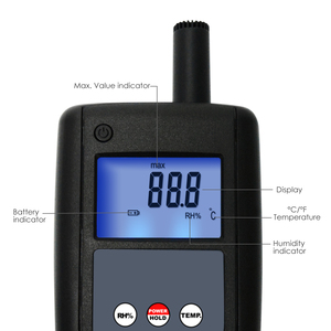 Thermo-hygromètre numérique portable avec sortie de données USB, mémoire Max/Min - Product Image 5