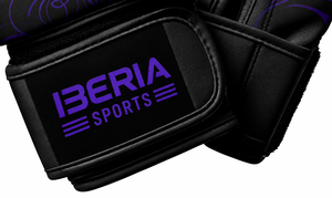 IBERIA Premium <b>Silver</b> Boxing <b>Gloves</b> Blue Accent PU Leather Training <b>Gloves</b> Custom Logo OEM Wholesale Sports Equipment - Product Image 5