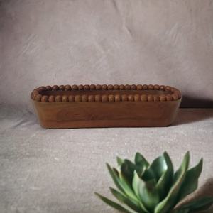 Tarros y cuencos de vela de madera de mango de estilo americano de lujo, diseño de cuentas hecho a mano para Navidad y bodas, decoración del hogar, gran oferta - Product Image 3