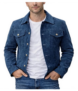 <b>Mens</b> <b>Suede</b> <b>Jacket</b> Urban Rider Outerwear Premium Texture Comfortable Fit OEM Wholesale Manufacturer Sample Service Available New - Product Image 6