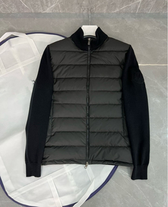 Veste matelassée en duvet d'oie pour homme avec logo personnalisé, taille plus, chaude pour l'hiver, réversible, imperméable, anti-UV, avec capuche amovible - Product Image 1