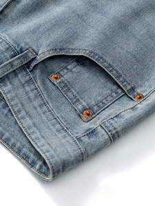 Pantalones Vaqueros Casuales de Mezclilla Personalizados de Otoño para Hombre, de Alta Calidad, Transpirables, con Técnicas de Lavado Industrial, Spandex/Algodón - Product Image 5