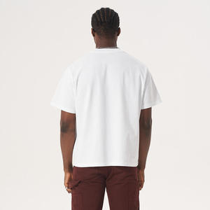 T-shirt Homme Col Rond Personnalisé Effet Délavé Solaire Imprimé par Transfert Thermique 100% Coton Respirant Coupe Oversize Vintage Délavé à l'Acide Épaules Tombantes Coupe Boxy - Product Image 5