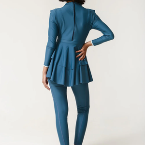 Nouveau Maillot de Bain 2 Pièces Premium 2026 pour Femmes Musulmanes, Entièrement Fermé, Modeste, Coupe Haute, avec Fermetures Éclair Avant, Personnalisable, Tenue de Plage - Product Image 5