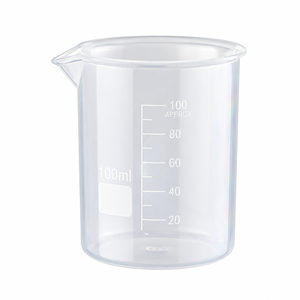 Vaso Medidor de Polipropileno de 100 ml para Laboratorio con Escala, Graduaciones Aproximadas, Graduación Blanca, Personalizable OEM - Product Image 2