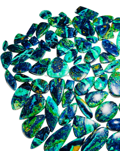 Venta al por mayor de piedras preciosas sueltas de alta calidad, cabujón verde, azurita, Malaquita, Material de concha Natural de Grado Superior para la fabricación de joyas - Product Image 2