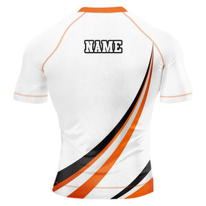 Rashguard unisexe entièrement personnalisable, designs écologiques, UPF50, antibactérien, séchage rapide, manches courtes, tissu 220g, confortable - Product Image 2