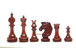 Juego de Piezas de Ajedrez de Madera Ecológicas Hechas a Mano (Rey, Reina, Bispo, Caballero, Torre, Peón) - Empaque Personalizado Marca NE Modelo K0031 - Product Image 5