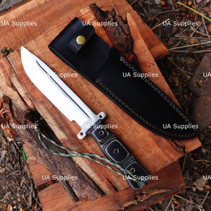 Couteau à lame fixe professionnel Walking Dead Daryl Dixon en acier au carbone, pointe clip, manche en micarta, objet de collection, personnalisable, survie - Product Image 5