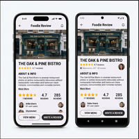 Aplicación Social de Comentarios de Comida RoyalCraft para iOS/Android/Mac: Reseñas de Restaurantes y Opiniones sobre la Gastronomía