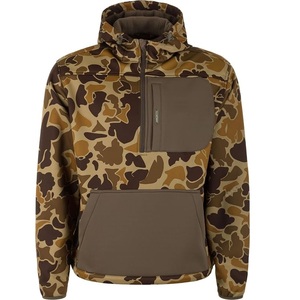 Sweat à capuche imprimé motif feuilles d'arbre, doublure polaire tactique en coton, style streetwear, camouflage Bottomland - Product Image 5