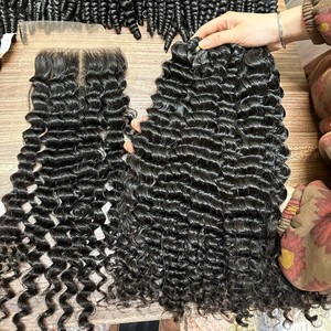 Meilleures ventes de mèches de cheveux naturels vietnamiens, extensions de cheveux humains à double trame machine avec frontale en dentelle pour la confection de perruques et de tissages - Product Image 2