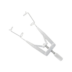 Espéculo ocular Liebermann con alambre K, retractor de párpados quirúrgico oftálmico manual de acero inoxidable, 8 cm, instrumento reutilizable - Product Image 1