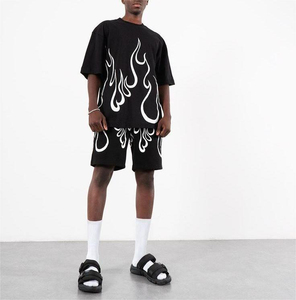 Ensemble de survêtement décontracté d'été 2 pièces pour hommes avec casquette assortie, short, t-shirt et short, ensemble de tenue 2 pièces pour hommes - Product Image 3