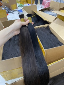 Cabello Humano Remy Virgen Vietnamita 100% con Cutícula Alineada, a Granel, de 10 a 40 Pulgadas, para Decoloración - Product Image 2