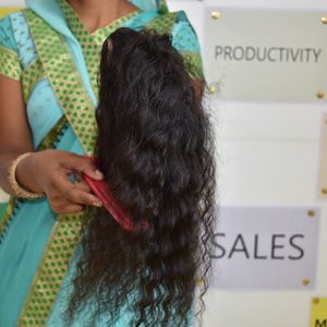 Cheveux naturels bruts pas cher paquets bouclés non transformés vendeur en gros Temple vierge cuticule aligné cheveux humains vietnamiens - Product Image 1