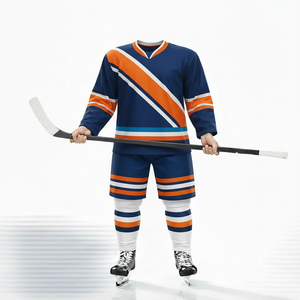 Ensemble de maillots de hockey sur glace personnalisés, uniforme d'entraînement de hockey sur glace, vêtements de sport professionnels, design d'équipe personnalisé - Product Image 1