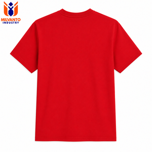Camiseta Premium para Hombre, Roja, 100% Algodón, 250 GSM, Cuello Redondo, Manga Corta, Corte Regular |   Camisetas de algodón transpirable para hombre - Product Image 2