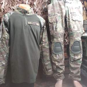 Tenue Tactique Camouflage Personnalisée Respirante Type Grenouille avec Pantalon Tactique Tricoté pour Vente en Gros et Fourniture OEM - Product Image 2