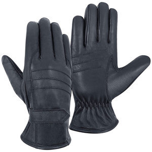 Gants de conduite en cuir chauds pour hommes, respirants, personnalisables, prix de gros, tendance - Product Image 3