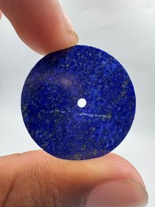 Cadran de montre classique en pierre de lapis-lazuli naturel, coupe plate, 28 mm, pierre précieuse bleue, trou central de 2 mm, cadran de montre personnalisé, marque K Gems - Product Image 1