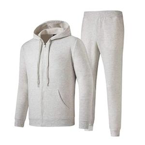Ensemble de survêtement pour homme en deux pièces, avec logo personnalisé, streetwear, sportswear, polyester, tissu technique, fermeture éclair intégrale, séchage rapide, respirant - Product Image 5