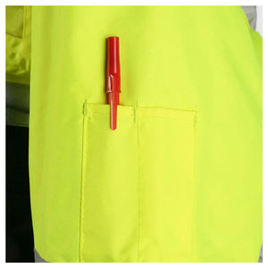 เสื้อแจ็คเก็ตนิรภัยแบบกันน้ำ ทนทาน สำหรับงานอุตสาหกรรม บุผ้านวมเก็บความร้อน เหมาะสำหรับสภาพอากาศหนาวเย็น มองเห็นได้ชัดเจน ใช้ได้ทั้งชายและหญิง - Product Image 6