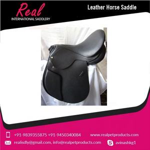 อานม้าหนังแท้คุณภาพสูงสำหรับขี่ม้าแบบอังกฤษ โดย Real International Saddlery (รุ่น RES-05) สำหรับการแข่งม้าและการขี่ม้าจำนวนมาก - Product Image 2