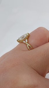 Gorgeous Lab Grown 2.00CT VS2 Marquise Cut Diamond Solitaire <b>Ring</b> 18K Yellow Gold Party Gift Jewelry For Wedding Birthdays Etc - Product Image 3